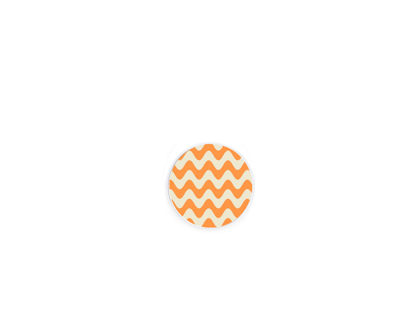 Orange Waves MagSafe PopGrip