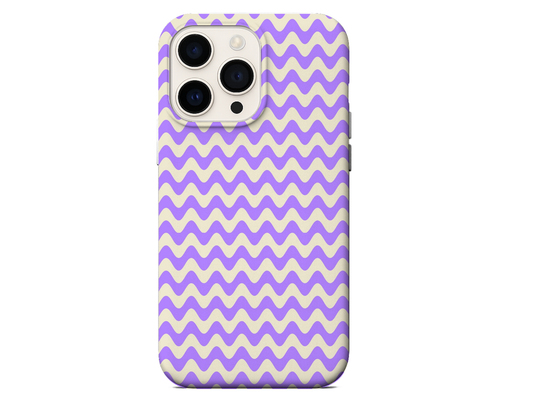 Purple Waves Interchangeable Plate