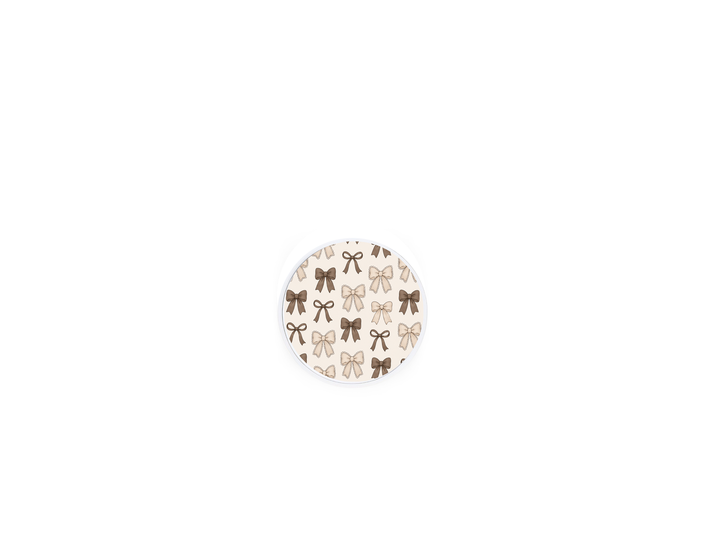 Brown Bows MagSafe PopGrip