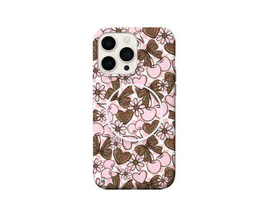 Blush Bow MagSafe PopGrip